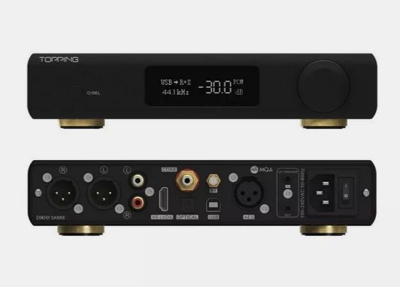 TOPPING D90 III SABRE Dual ES9039SPRO Dac High fidelity player Brand New - GreshamTech
