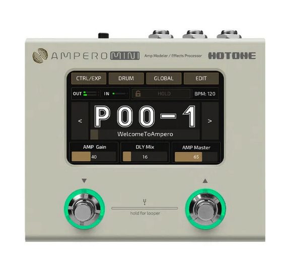 Hotone Ampero mini Electric Guitar Effector Effect units Brand New All in one - GreshamTech