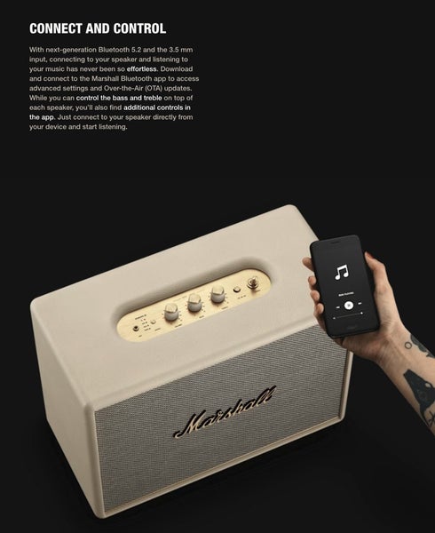 Marshall Woburn III Wireless Bluetooth Speaker Brand New - GreshamTech