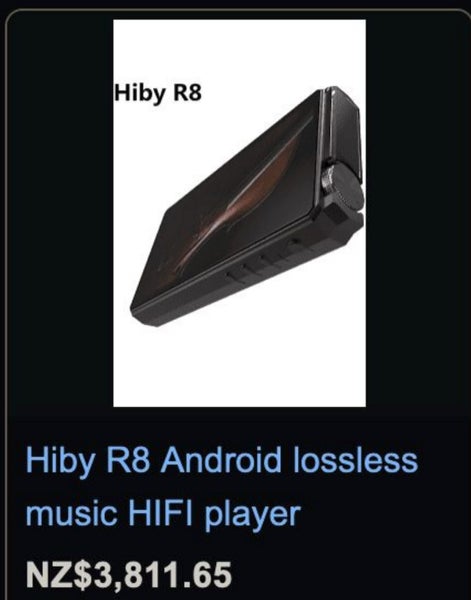 Hiby R8 4G Cellular LTE portable DAC Player High fidelity DAP android ex-demo - GreshamTech
