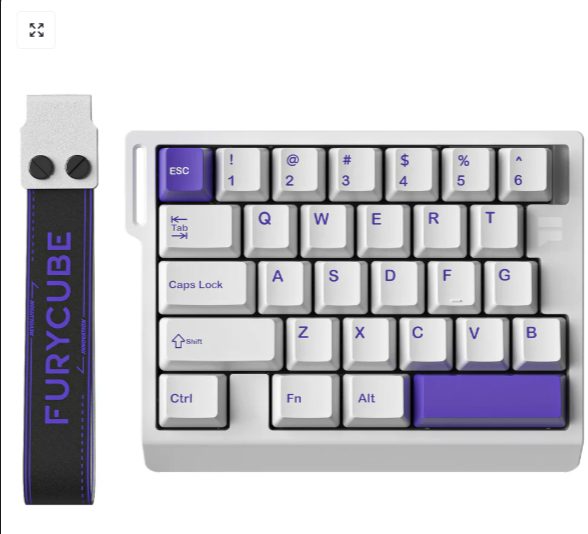 FURYCUBE M30HE Magnetic Switch Gaming Single Hand Keyboard Corded Brand New - GreshamTech