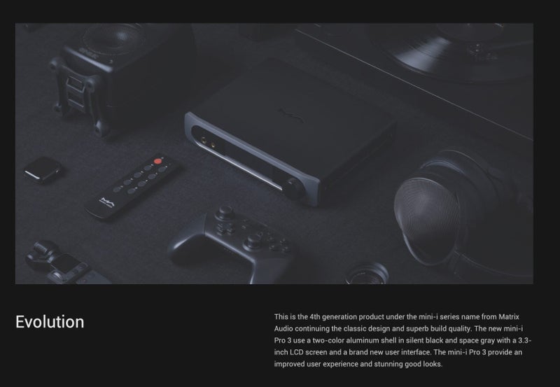 Matrix Audio Element mini-i Pro 3 DAC Music Player high fidelity As New EX-Demo - GreshamTech