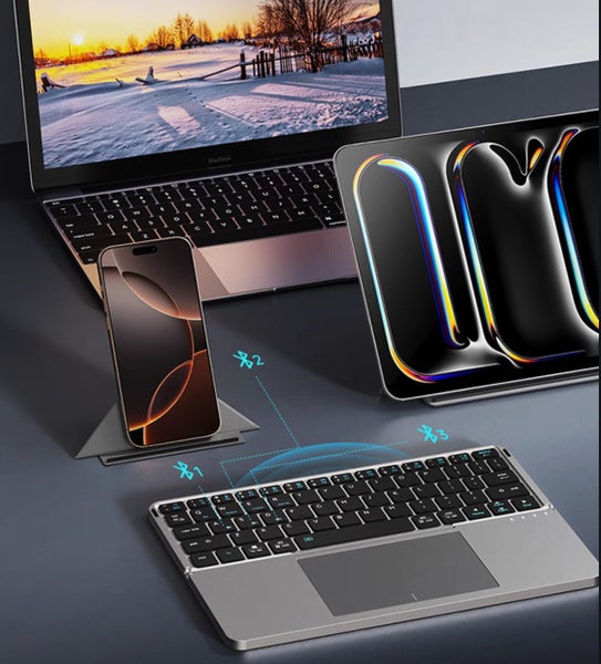 iPad Bluetooth Smart Keyboard for Foldable 11 / 12.9 / 13 Brand New - GreshamTech