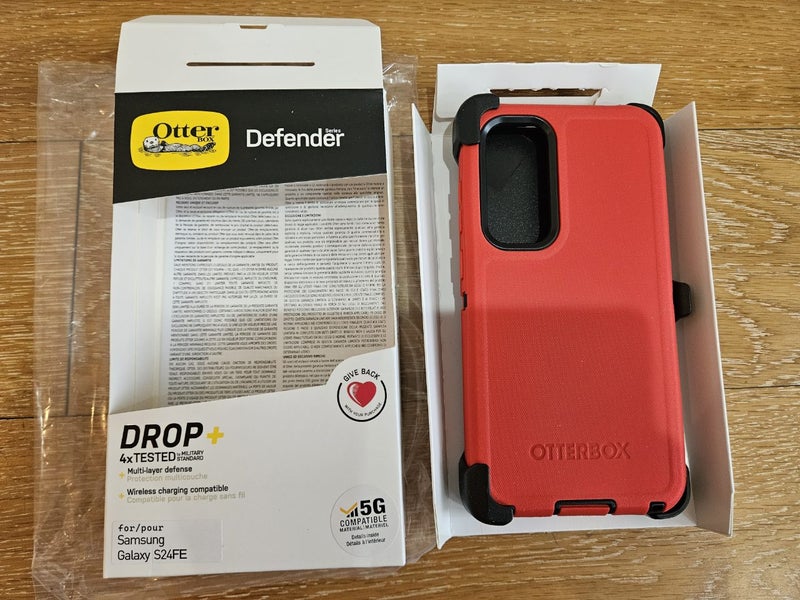 Samsung S24 FE / S24FE otterbox Case Red (0787) - GreshamTech