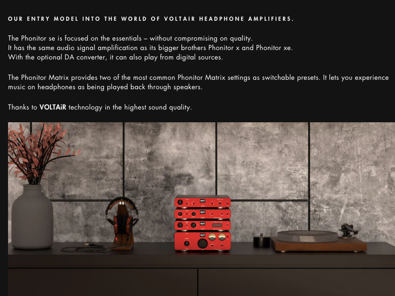 SPL Phonitor SE Balanced Headphone Amp/Preamp Amplifier Brand New - GreshamTech