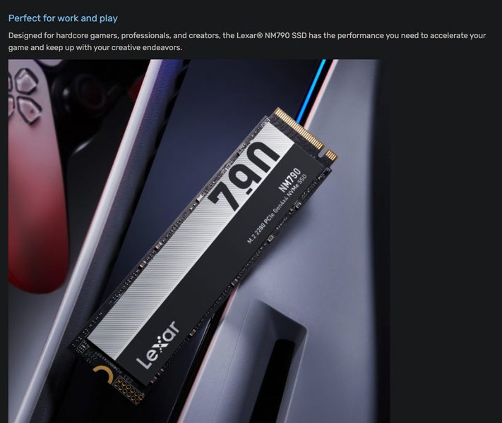 Lexar NM790 4TB SSD NVMe Brand New PCIE-4.0 - GreshamTech