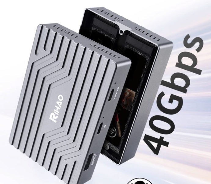 Thunderbolt 3 TB3 Enclosure M.2 Dual Nvme SSD 40Gbp/s Brand New - GreshamTech