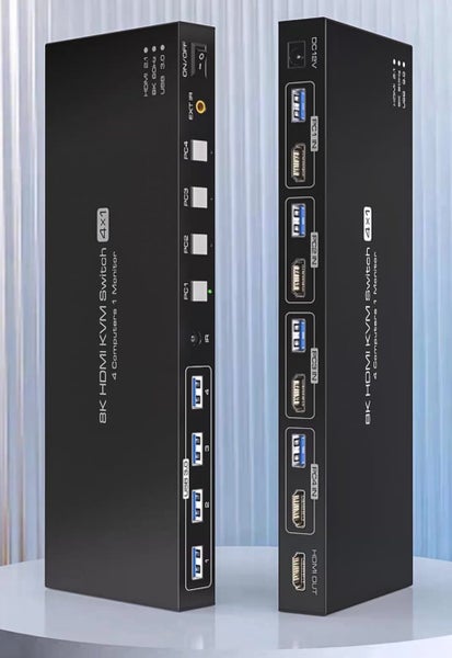 KVM for Display and Mice Keyboard DP / HDMI 8K 60hz and 4K 144Hz New - GreshamTech