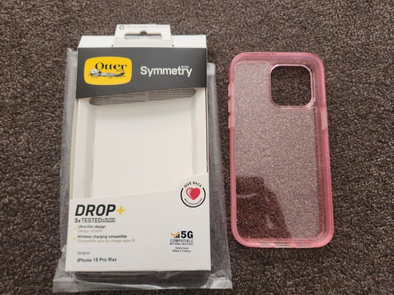iPhone 15 Pro Max 15Pro Max otterbox Symmetry Case (0406) Shiny Pink - GreshamTech