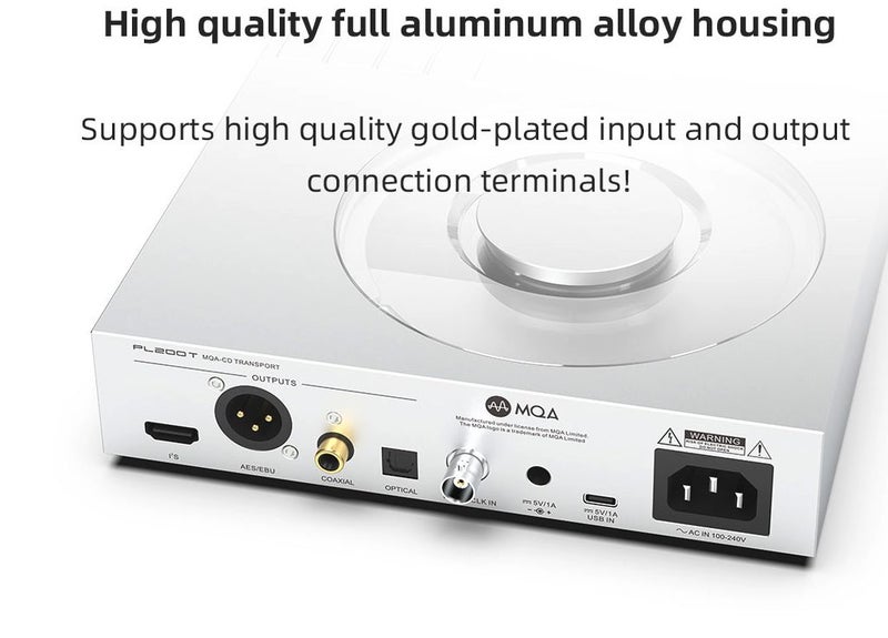 SMSL S.M.S.L PL200T MQA CD Player DAC DSD512 Bluetooth LDAC Aptx-HD New - GreshamTech