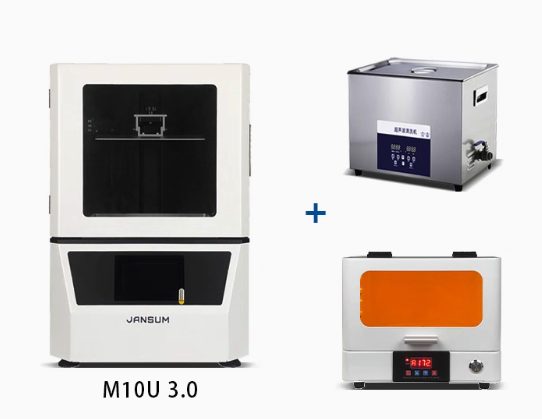 Jansum M10U-3 Jewelry / Dental Design 3D Printer + UV Curing + Cleaning Box Set - GreshamTech