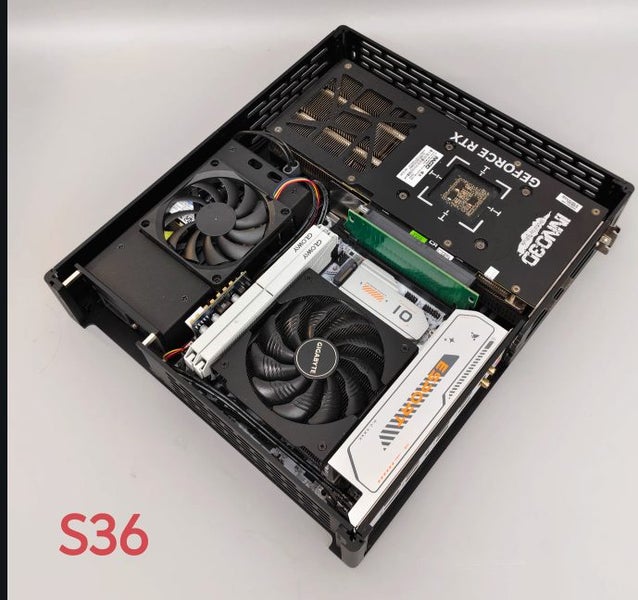 S35 vertical iTX Case 2 configuration Brand New ( PC case accessories - GreshamTech