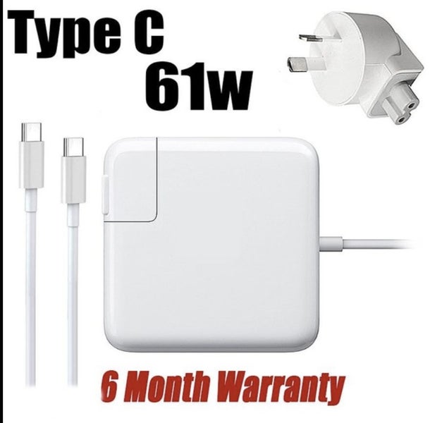macbook Pro 61W Type C charger power adapter Afterpay A1706 A1708 A1989 - GreshamTech