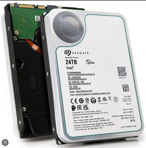 Seagate 24TB Hard Drive HDD 3.5 Enterprise Capacity SATA Brand New - GreshamTech