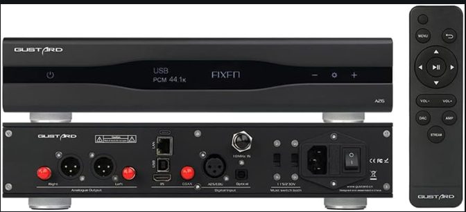 Gustard A26 MQA DAC 2xAK4499 MQA384K PCM 768kHz/DSD512 streamer Brand New - GreshamTech