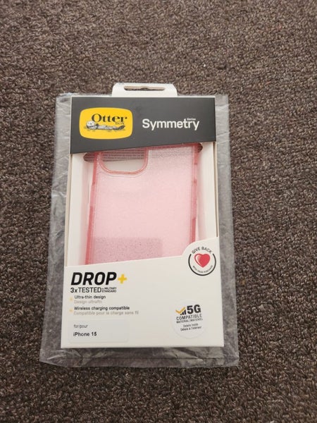 iPhone 15 otterbox Symmetry Case (0407) Shiny Pink - GreshamTech