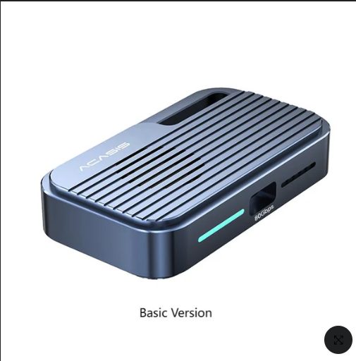 Thunderbolt 5 / TB5 Enclosure M.2 Nvme SSD USB5 / USB4 80Gbp/s Acasis Brand New - GreshamTech
