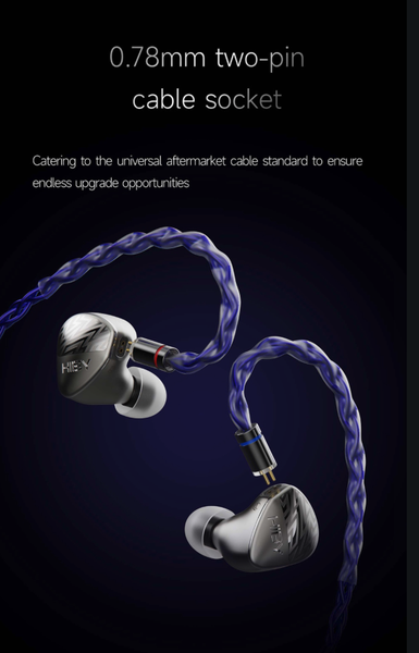 HiBy Zeta 3-Hybrid 4-EST 5-Way Artistic In-Ear Monitors Earphones IEM IEM New - GreshamTech