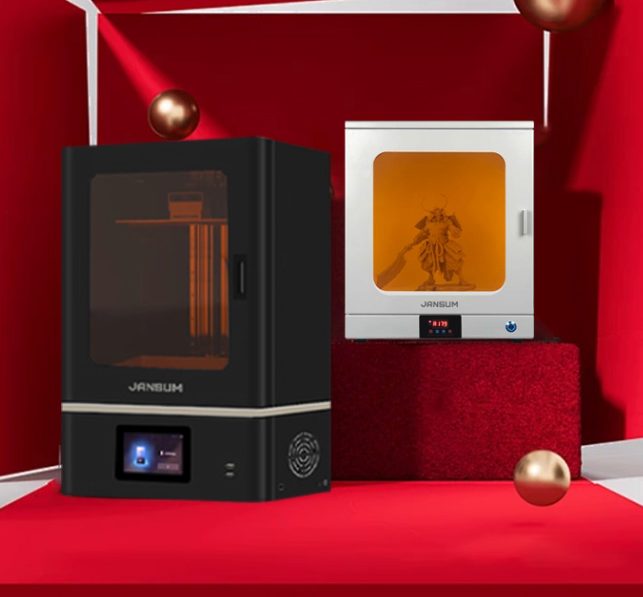 Jansum X16 3D Printer + UV Curing + Cleaning Box Set Brand New - GreshamTech