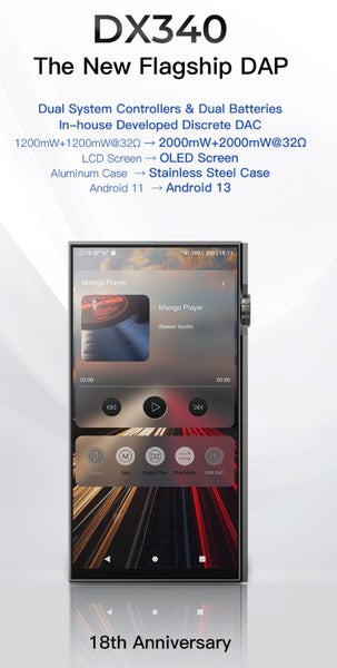 iBasso DX340 DAC DAP Music Player high fidelity DSD Brand New courier 7-9 days - GreshamTech