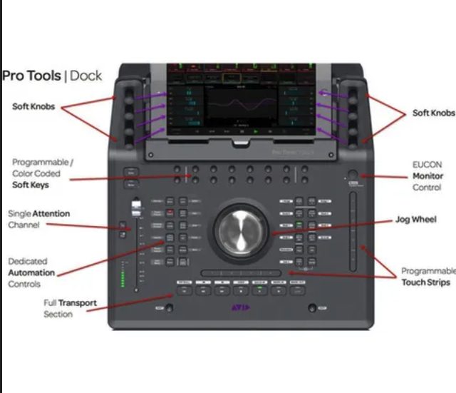 AVID Pro Tools Dock Control Surface Music production Keyboard controller New - GreshamTech