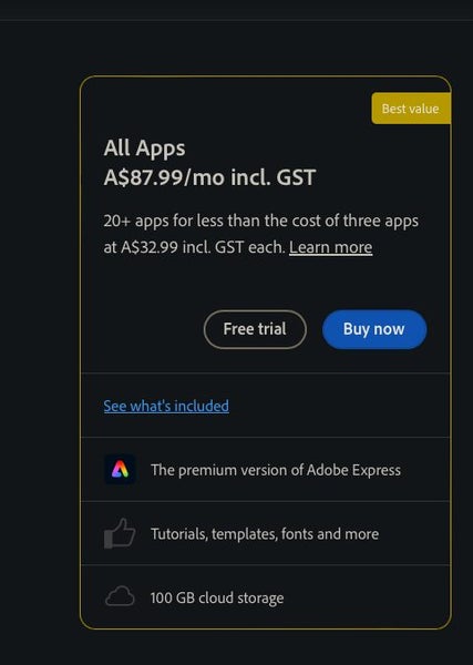 Adobe Creative Cloud Authentic 2 years subscription windows / Mac - GreshamTech