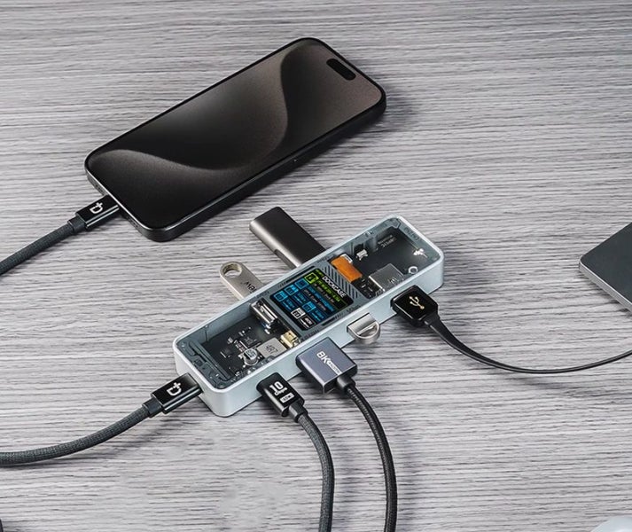 Dockcase USB-C Type-c Dongle 3.2 10Gbp/s 100W power deliver HUB Brand New - GreshamTech