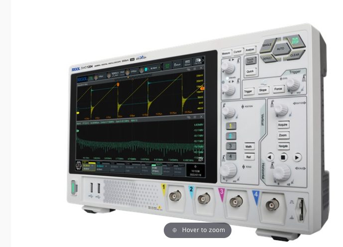 Rigol DHO-1204 Oscilloscope 200Mhz, 4 Channels, 2Gsa/s Brand New - GreshamTech
