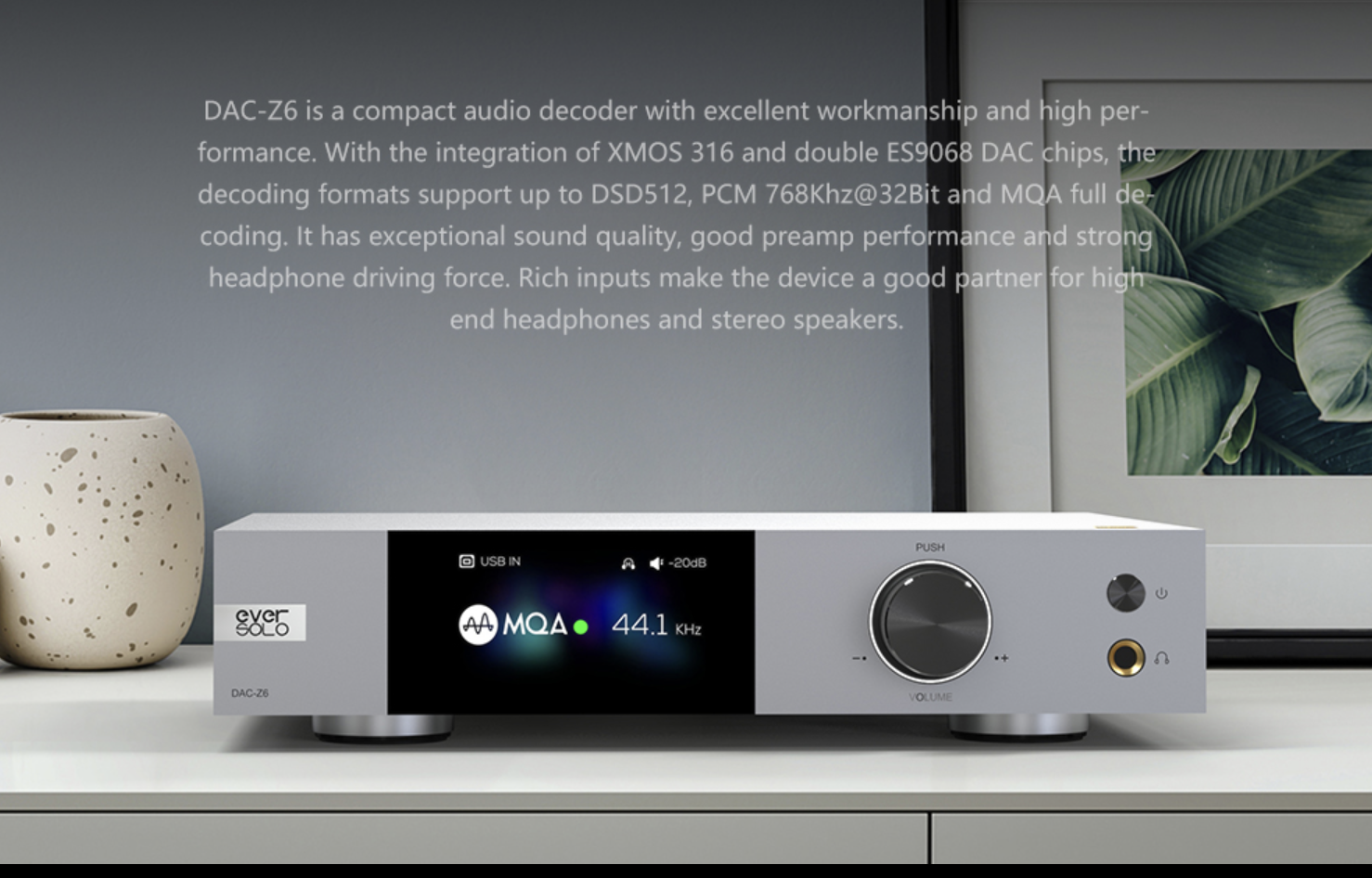 EverSolo DAC-Z6 Music player DAC DAP high fidelity Brand New - GreshamTech