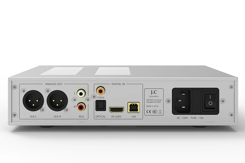 J.C Acoustics UDP-6P ES9039SPRO Desktop DAC & Headphone Amplifier - GreshamTech