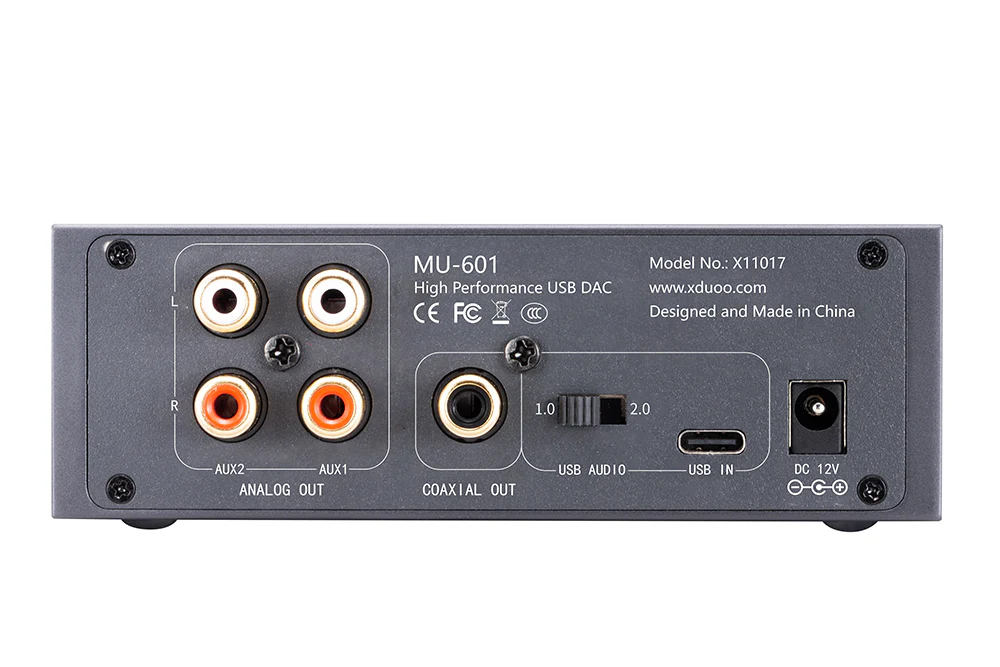 XDUOO MU601 ES9018K2M Digital to Analog Convertor (DAC) - GreshamTech