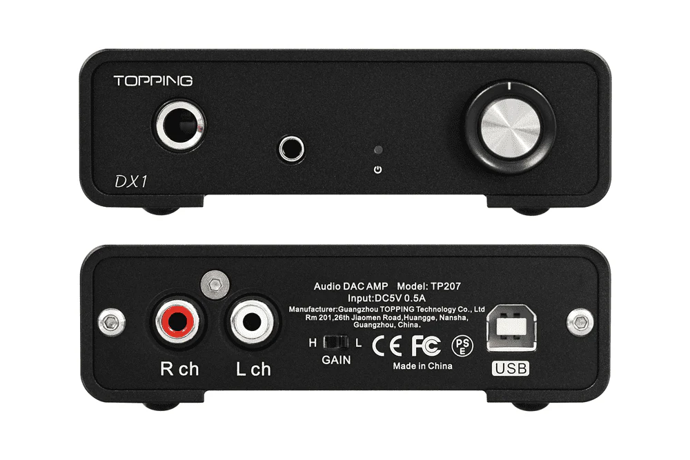 TOPPING DX1 AK4493S Desktop DAC & Headphone Amplifier - GreshamTech