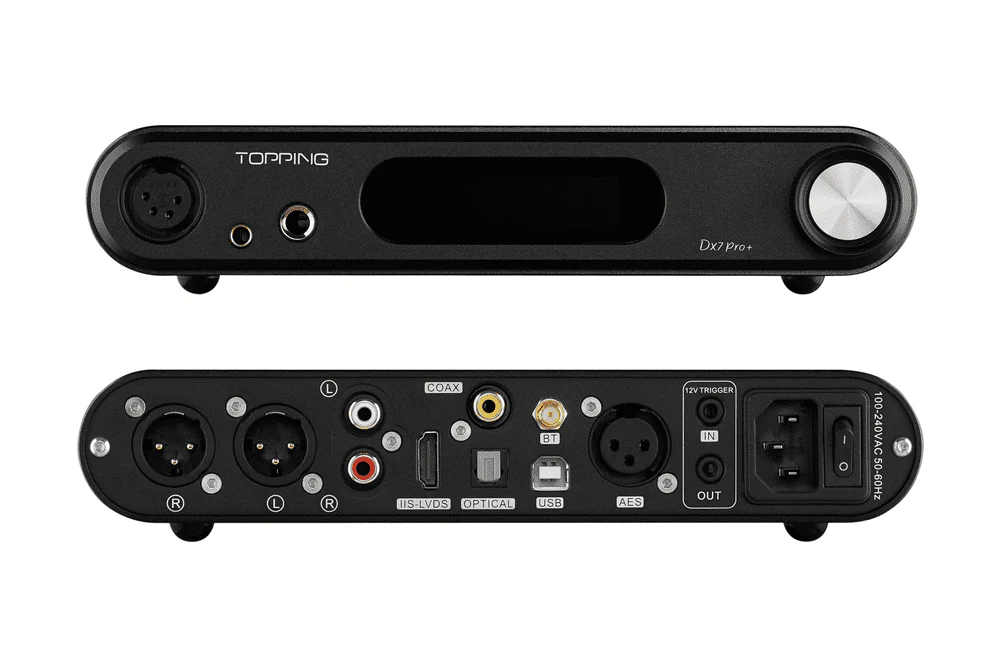 TOPPING DX7 Pro+ ES9038PRO Desktop DAC & Headphone Amplifier - GreshamTech
