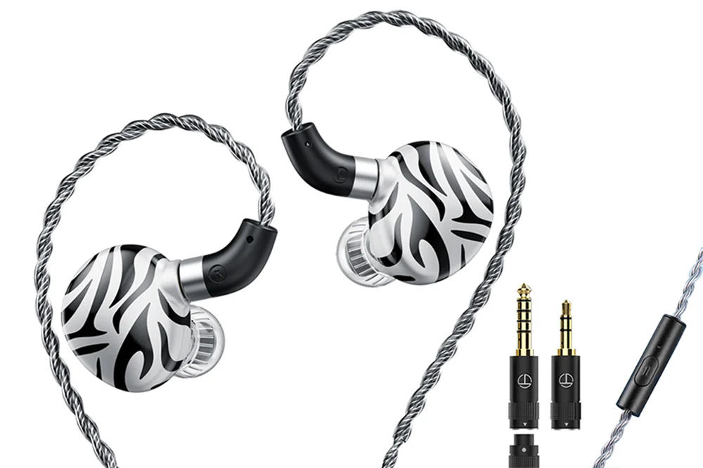 TRN White Tiger 2DD + 1Planar In-Ear Headphone - GreshamTech