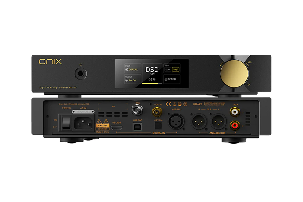 ONIX Zenith XDA20 Dual ES9039PRO Desktop DAC & Headphone Amplifier - GreshamTech