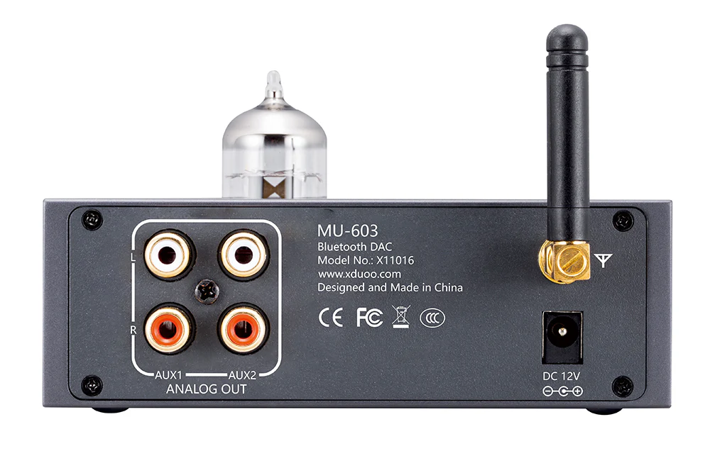 XDUOO MU603 Tube Bluetooth Digital to Analog Convertor (DAC) - GreshamTech