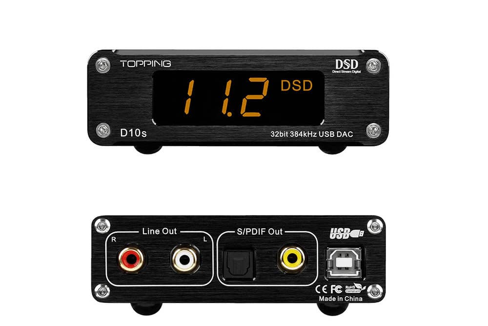 TOPPING D10S ES9038Q2M Digital to Analog Convertor (DAC) - GreshamTech
