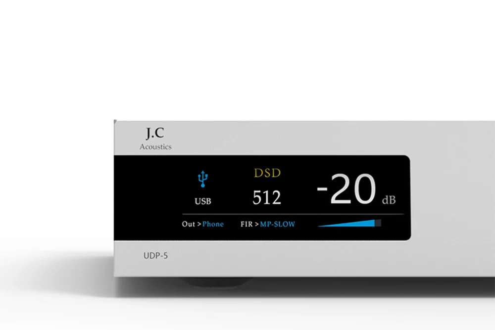 J.C Acoustics UDP-5 Dual ES9039Q2M Desktop DAC & Headphone Amplifier - GreshamTech