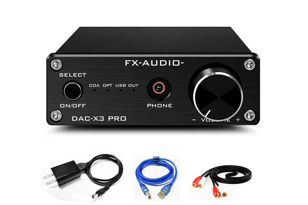 FXAUDIO DAC X3 PRO ESS9023 DAC & Headphone Amplifier - GreshamTech