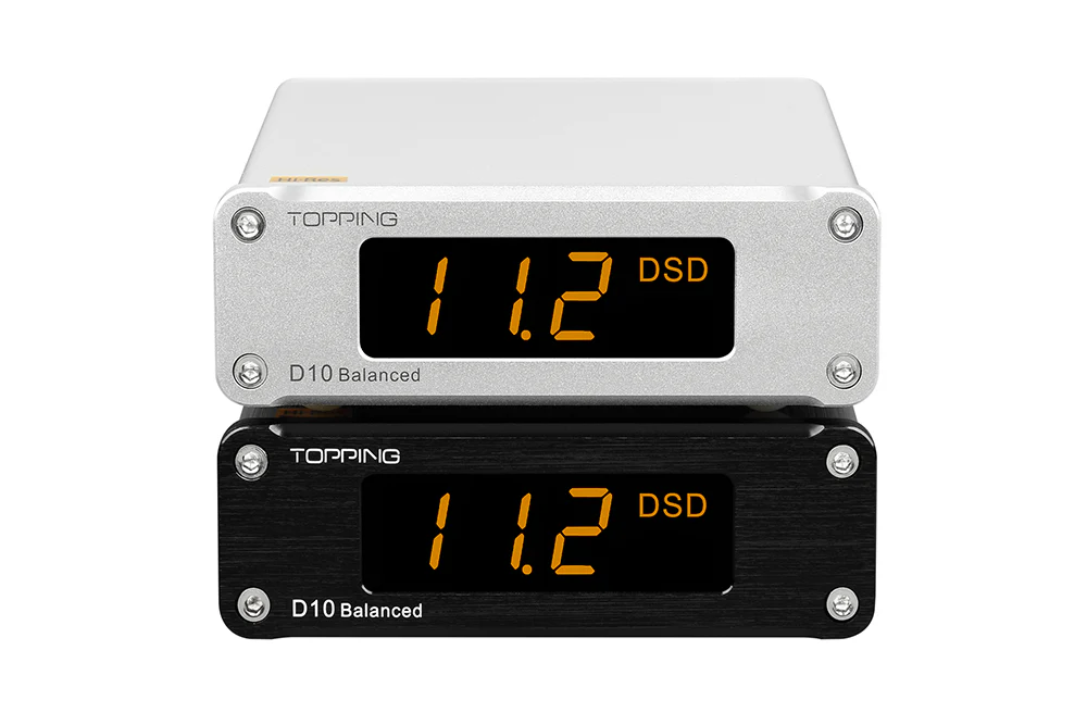 TOPPING D10 Balanced ES9038Q2M Digital to Analog Convertor (DAC) - GreshamTech