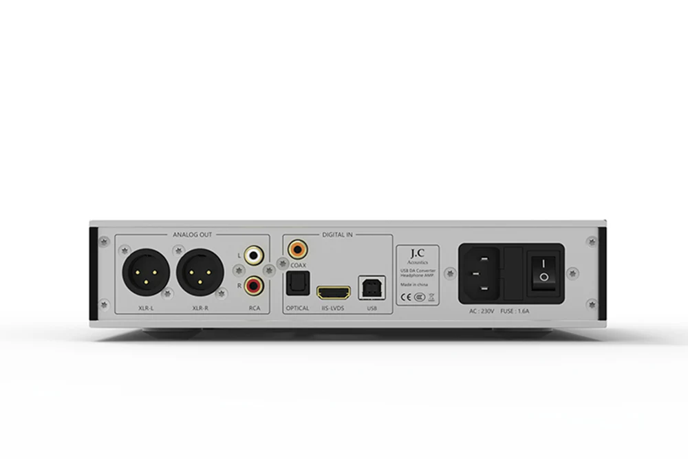 J.C Acoustics UDP-5 Dual ES9039Q2M Desktop DAC & Headphone Amplifier - GreshamTech