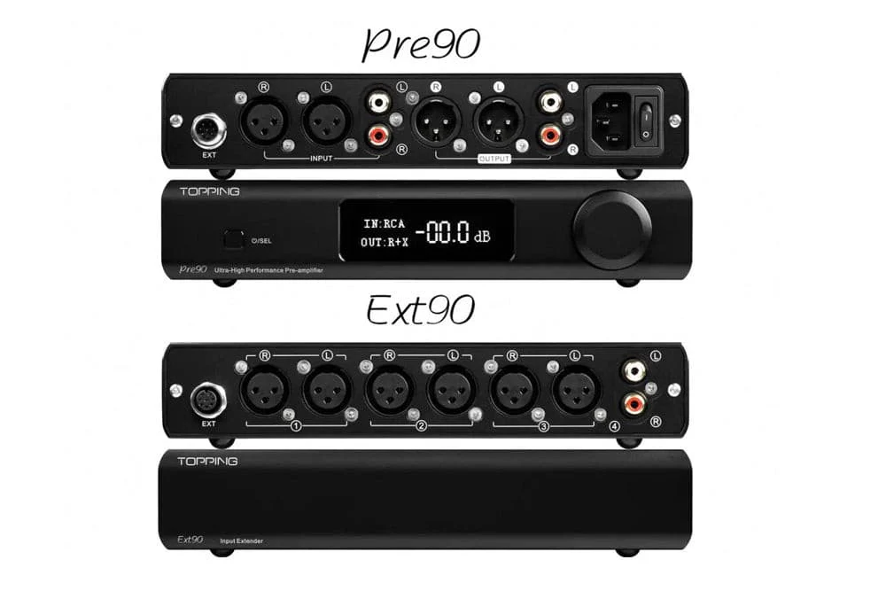 TOPPING PRE90 Preamplifier & EXT90 Extender - GreshamTech