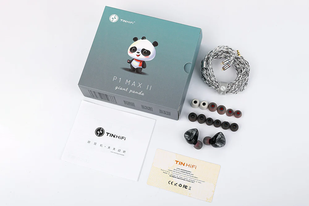 TINHIFI P1 MAX II Giant Panda 14.2MM Planar In-Ear Headphone - GreshamTech