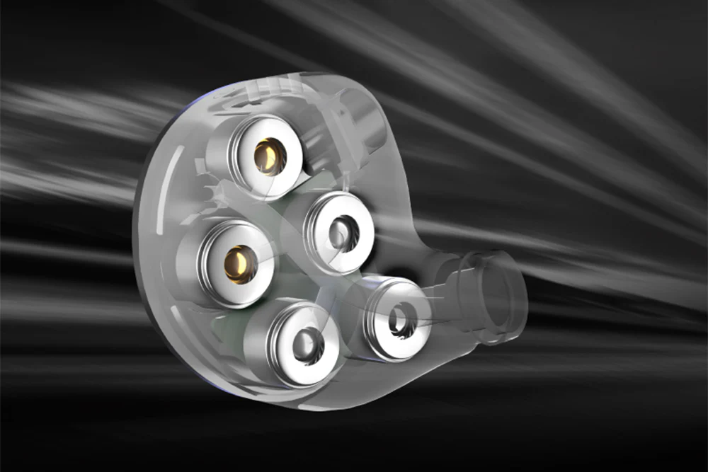 7HZ FIVE 10 Dynamic Drivers In-Ear Headphone - GreshamTech