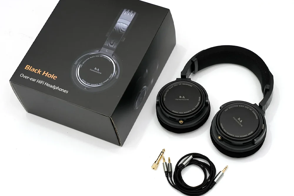 HarmonicDyne Black Hole 50mm Dynamic Driver Over-ear Headphone - GreshamTech