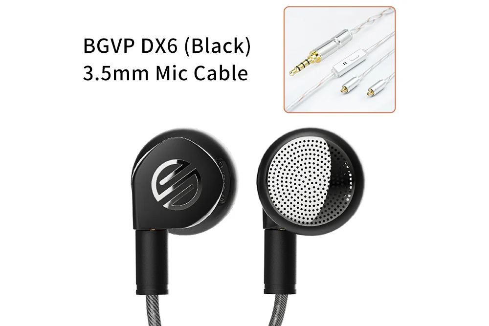BGVP DX6 DD In-ear Headphone - GreshamTech