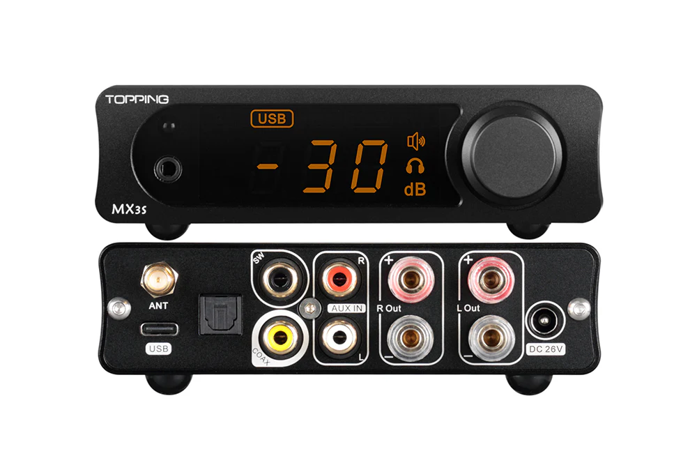 TOPPING MX3s Desktop DAC & Headphone Amplifier & Speaker Amplifier - GreshamTech
