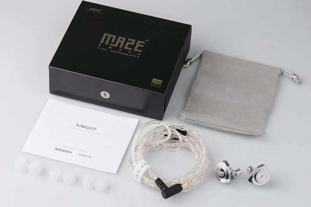 SIMGOT EW200 10mm Dynamic Driver In-Ear Headphone - GreshamTech