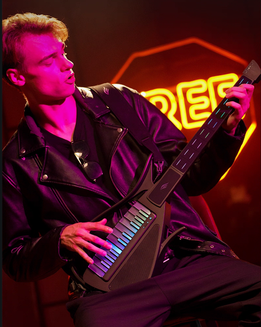 Enya Cyber-G All-in-One Smart Keypad Guitar for Learner and Starter - GreshamTech