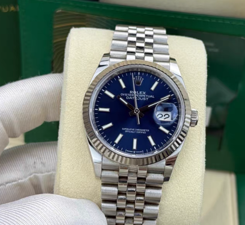 Rolex Datejust 36mm Blue Index Jubilee 126234-0017 Men's watch 2022 Like New - GreshamTech